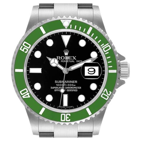 rolex 50 anniversary submariner sale|rolex submariner kermit for sale.